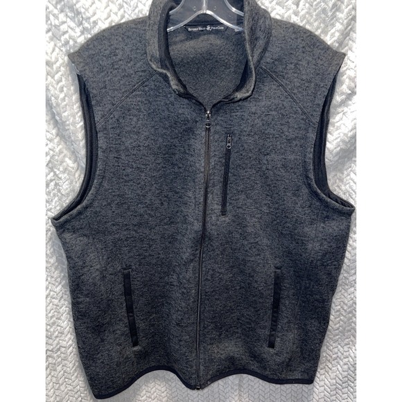 Beverly Hills Polo Club Other - Beverly Hills Polo Club Dark Gray Marled Zip Up Vest Men's Size L